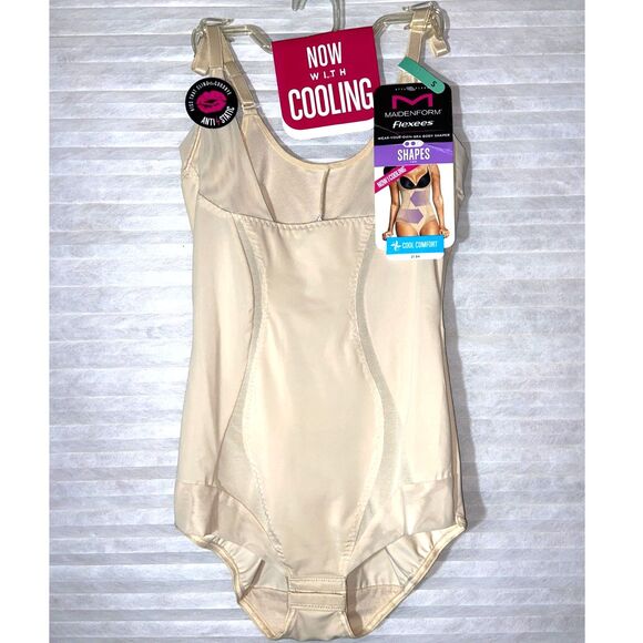 MAIDENFORM FLEXEES Body Shaper S Small Cool Comfort Wear Your Own Bra NWT - Picture 1 of 5